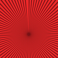 Fototapeta premium Circular Red Striped Background Square Textured Sunburst