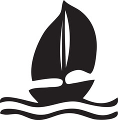  Sailboat Icon Vector Art
