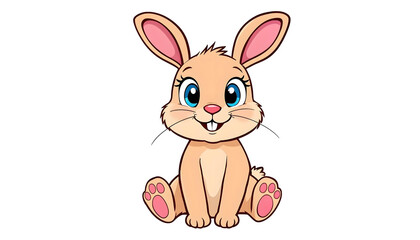 an illustration of rabbit on white background
