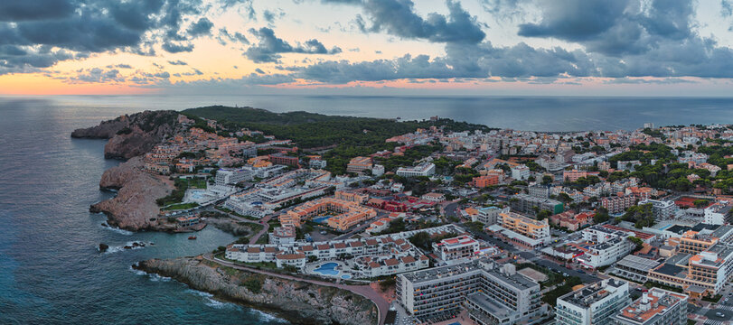 Panoramic view Cala Agulla, Mallorca, Spain