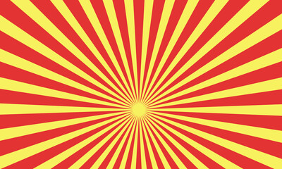 Square red and yellow sunburst background