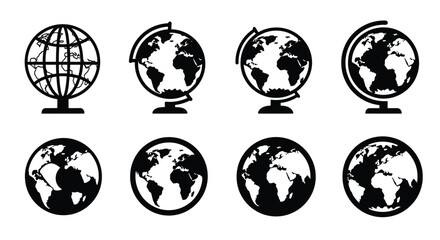 Obraz premium Globe earth vector icons