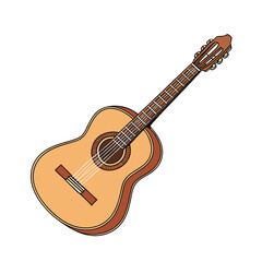 Fototapeta premium Guitars vector art illustration. Vector guitars on white background. Symbols of classic electric guitars for a store or music application. Electric and acoustic, bass, music instrument. 