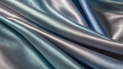 Fototapeta premium Luxurious satin fabric flowing and waving creating a beautiful abstract background