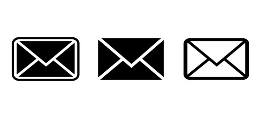 Mail icon, Envelope, Message Icon. Vector Illustration.