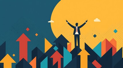 Business success illustrated