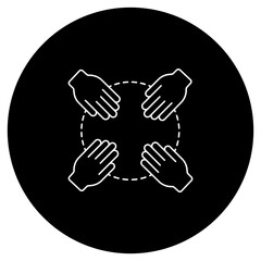 Collaborative Work icon, Stronger Together Unlocking the Power of Collaborative Work, Team Synergy Driving Success Through Collaboration