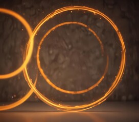 Blurred orange circles, abstract festive backdrop,  color,  texture