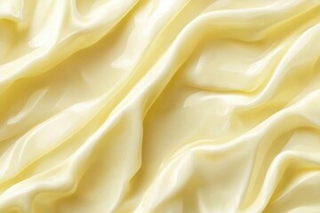 Obraz premium Smooth Creamy Fabric with Elegant Drapes and Soft Texture