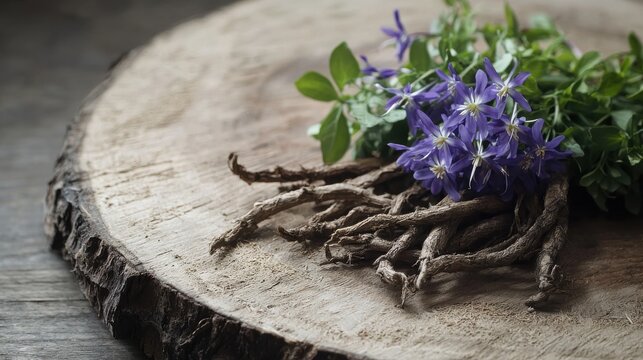 Corydalis Herb &ndash; Medicinal Plant with Delicate Purple Flowers for Natural Wellness and Herbal Medicine