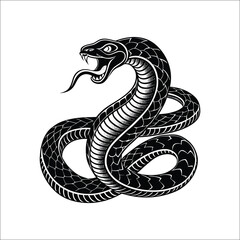 black snake vector illustration