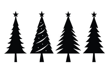 Obraz premium Minimalist Christmas Illustration Featuring Six Holiday Bells