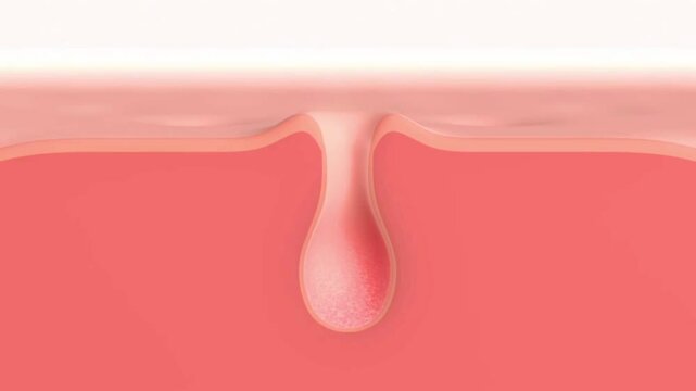 Pore cleaning animation video. 
