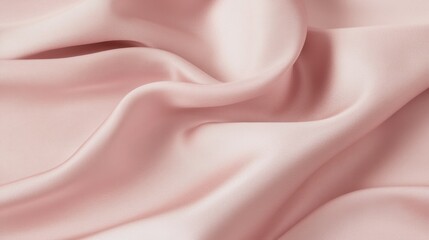 Obraz premium Soft pink silk fabric drapes gently