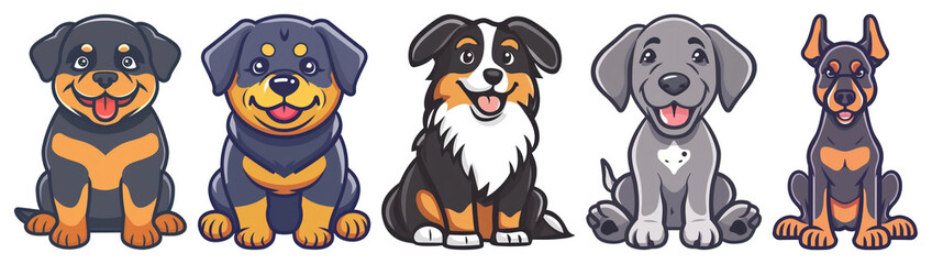 Fototapeta premium PNG Australian Shepherd dog cartoon animal., transparent background
