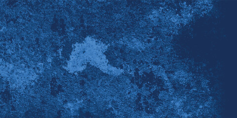 Moody and expressive abstract painting in rich blue tones with a worn, painterly effect

