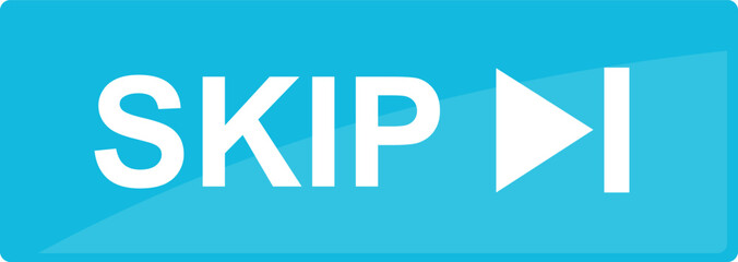 vector illustration digital skip button