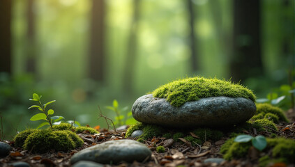 stones in the forest