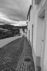 Street in the old Village of Mértola in Alentejo, Portugal