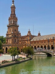 Fototapeta premium Historic Charm of Seville, Spain with Iconic Architecture and Andalusian Flair