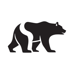 Detailed Bear Vector Illustration Wild Animal Art Design