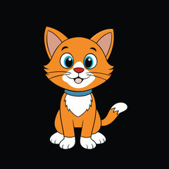 vector illustration of a cat