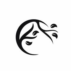 vector illustration of a woman face