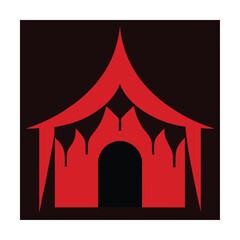 vampire lair with red velvet curtains (2).eps