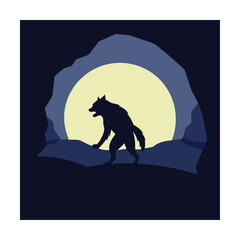 werewolf cave under full moon (1).eps