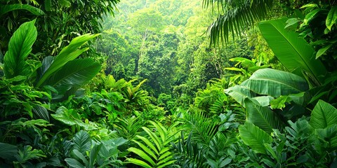 Wildlife observation in a lush rainforest, capturing an endangered species interacting with its natural habitat, neutral background