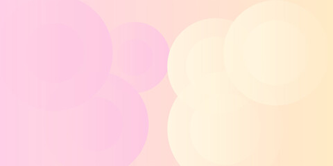 art good modren Minimalist banner background  pastel colorful  pink and yellow gradations. Circle effect style geometric  abstract background