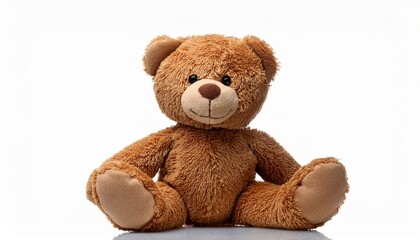 Obraz premium soft brown teddy bear isolated on white background