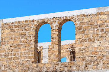 unfinished house made of natural material