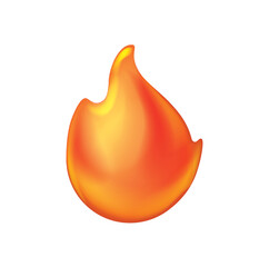 
Cartoon fire icons. Orange symbols, flame emblems. Isolated bell fire, hot burn fire. Recent flammable, dangerous or ignition elements
