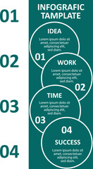 Flat Infographic Vector Elements Set – Seamless Symbols and Icons for Digital Use