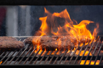 Flames meet flavor – burgers grilled to perfection.