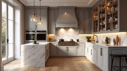 interior of a kitchen