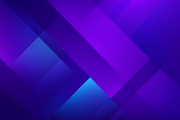 Obraz premium Abstract geometric background with modern gradient overlapping shapes in shades of purple and blue
