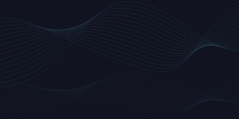 Futuristic point wave and Technology background vector. Ideal for Sophisticated Digital Art, Web Design, and Branding Projects. Digital background with smooth, wavy curves.