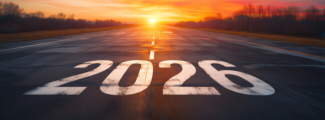 new year departure, AI generated