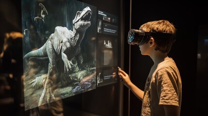 Child VR Museum Exhibit