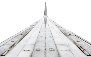 Long runway with a large airplane taking off