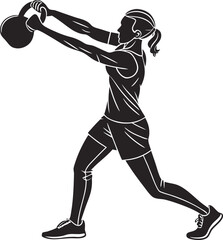 Energetic Jumping Jacks Exercise Vector