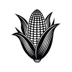 Abstract vector illustration of ripe yellow corn