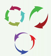 vector illustration of a arrows