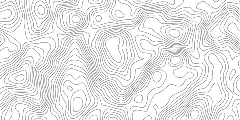 Fototapeta premium Topographic Background. Abstract wavy and curved lines background. Abstract pattern with Lines. Background of the Topographic Map. Abstract geometric topographic contour map background Free Vector 