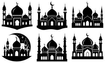 Mosque Silhouette vector