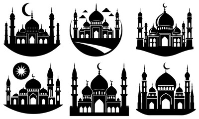Mosque Silhouette vector