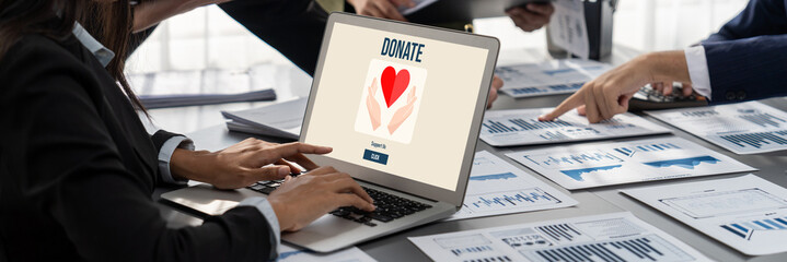 Online donation platform offer brisk money sending system for people to transfer on the internet