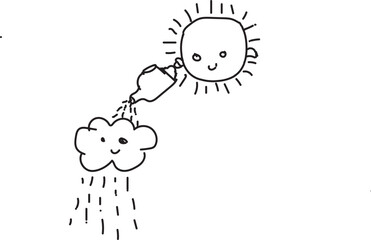 Flower and sun